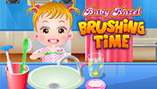 Baby Hazel Brushing Time