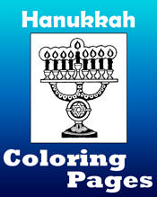 Hanukkah Coloring Pages