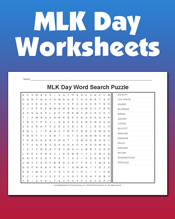 Martin Luther King, Jr. Day Worksheets