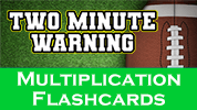 Two Minute Warning: Subtraction Flashcards